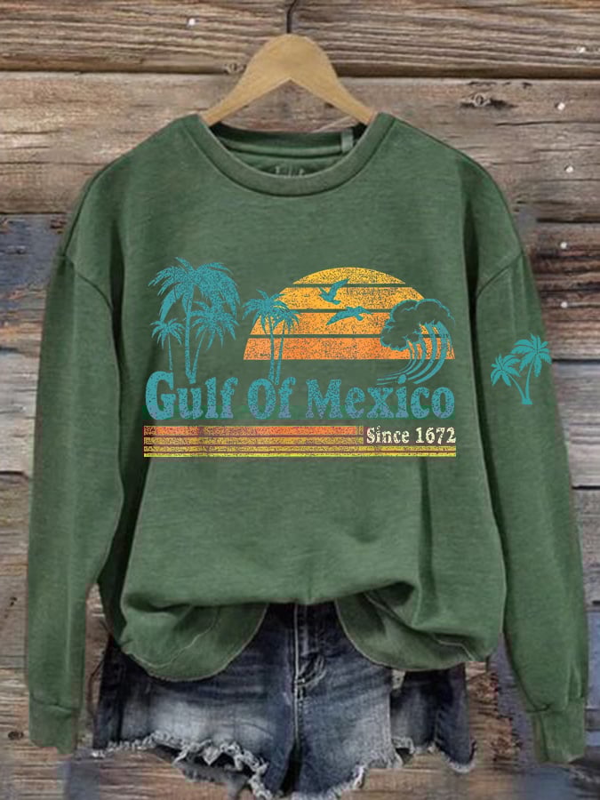 Women's Gulf Of Mexico Printed Sweatshirt