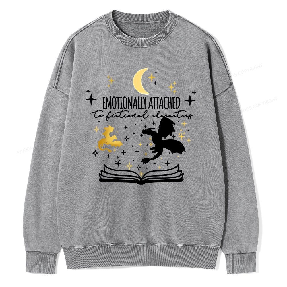 Fourth Wing Dragon Rider Unisex Washed Sweatshirt