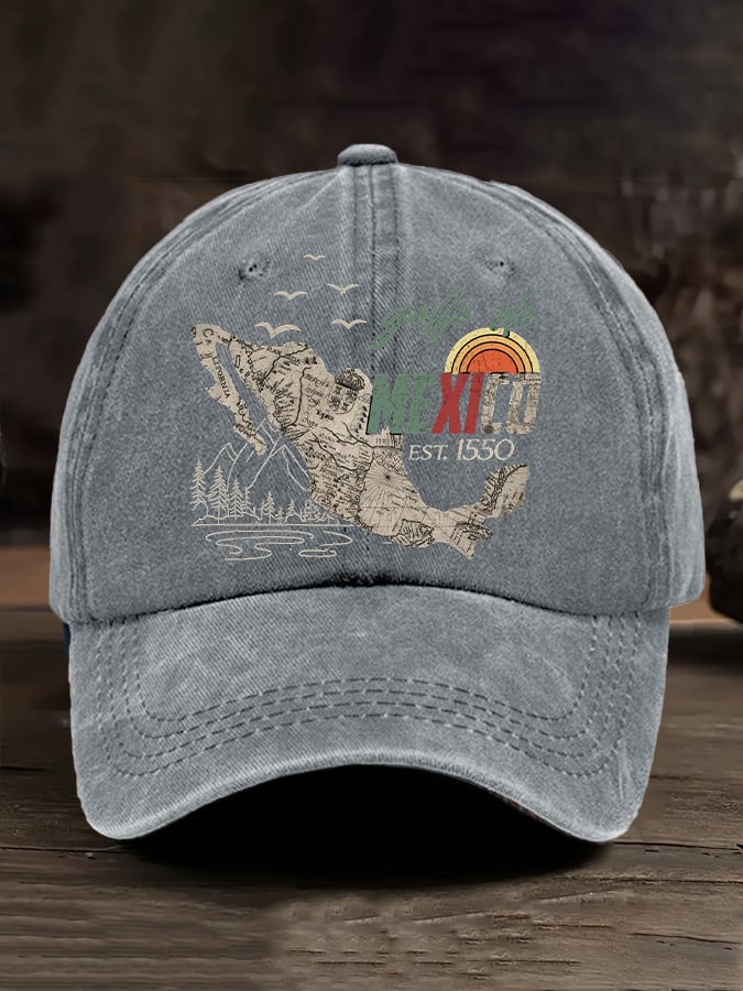 Gulf Of Mexico Printed Casual Baseball Cap