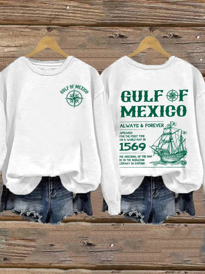Women's Gulf Of Mexico Printed Sweatshirt