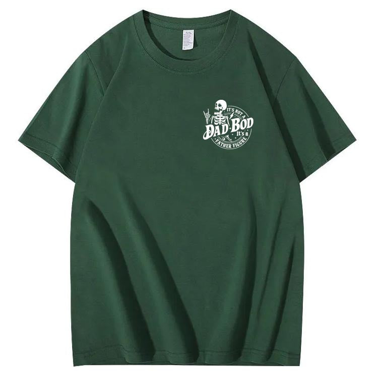 Dad Boo Pattern Print 100%Cotton T-Shirt