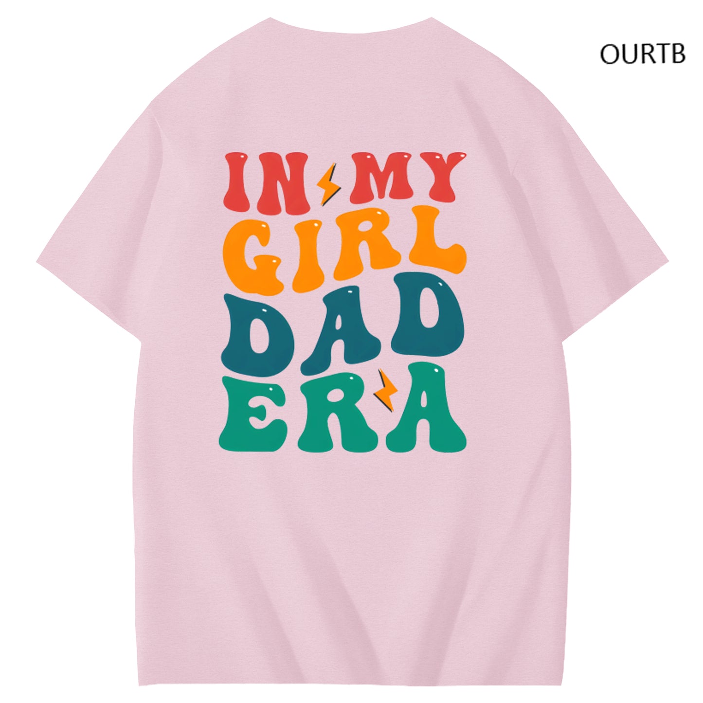 TS Fans In My Girl Dad Era Funny Art Pattern Print T-Shirt