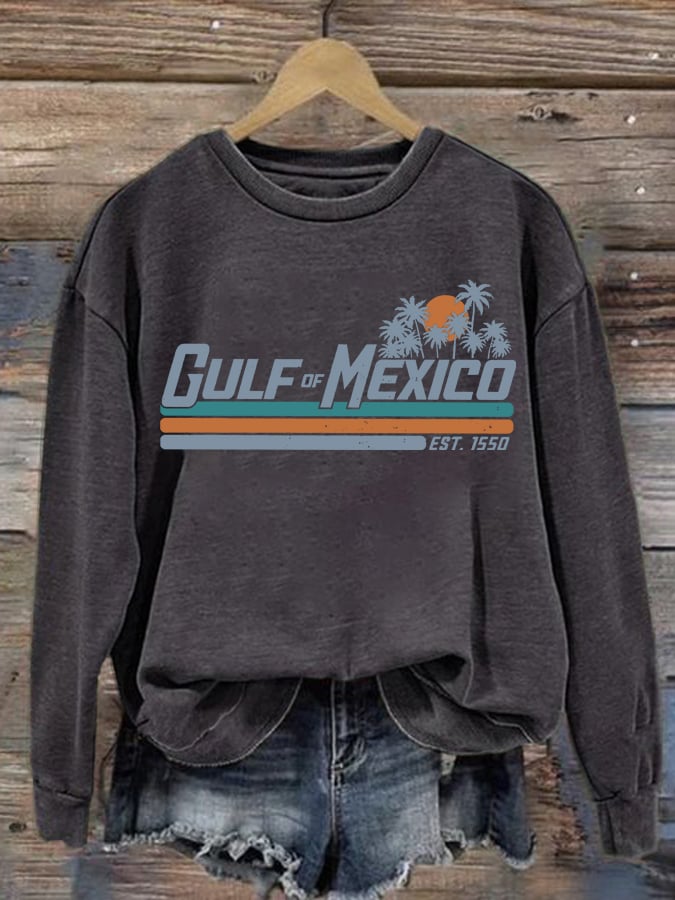 Women's Gulf Of Mexico Printed Sweatshirt