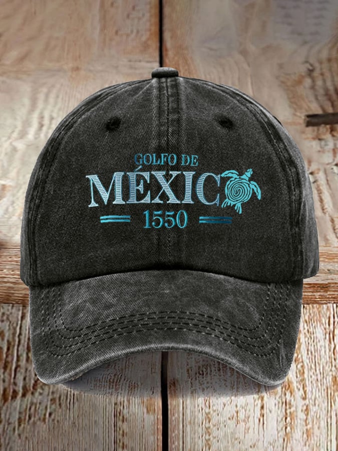Gulf Of Mexico Est 1550 Printed Baseball Cap