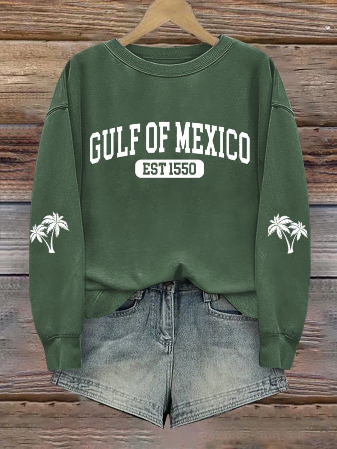 Women's Gulf Of Mexico Printed Sweatshirt