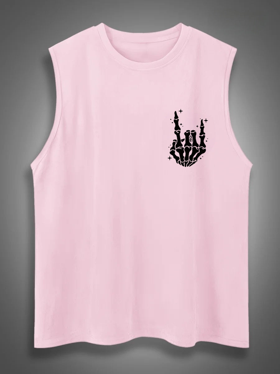 Just A Dad Who Always Came Back With The Milk Print Cotton Sleeveless Tank Tops