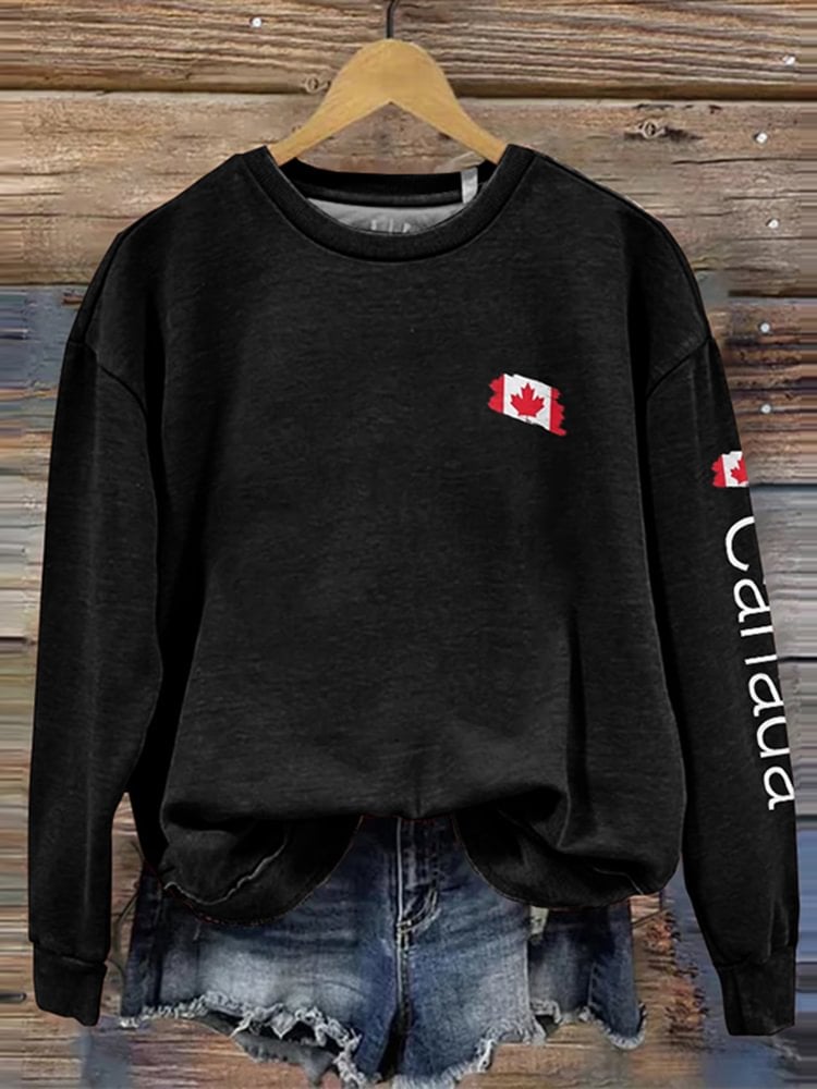 Women'S Canada Print Sweatshirt