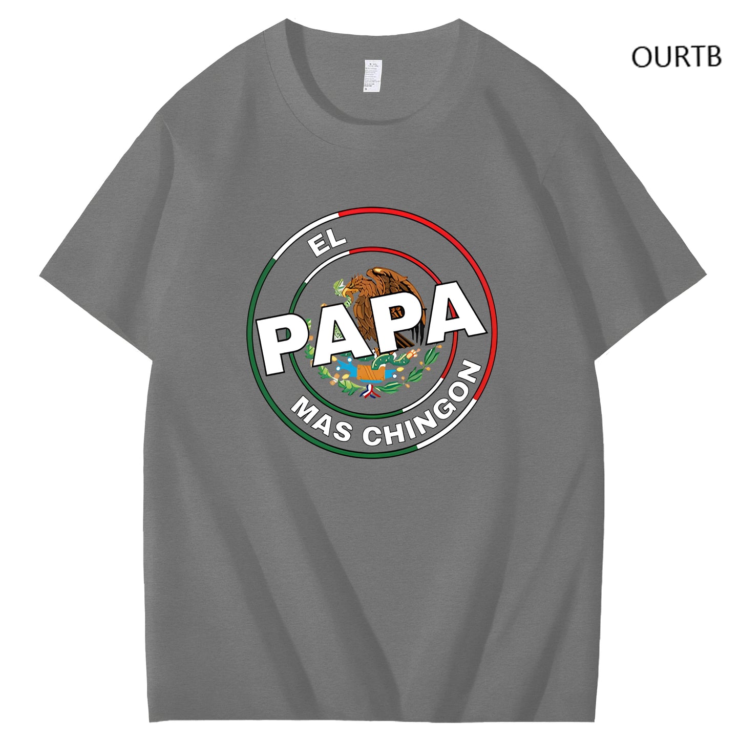 El Papa Mas Chingon Funny Art Pattern Print T-Shirt