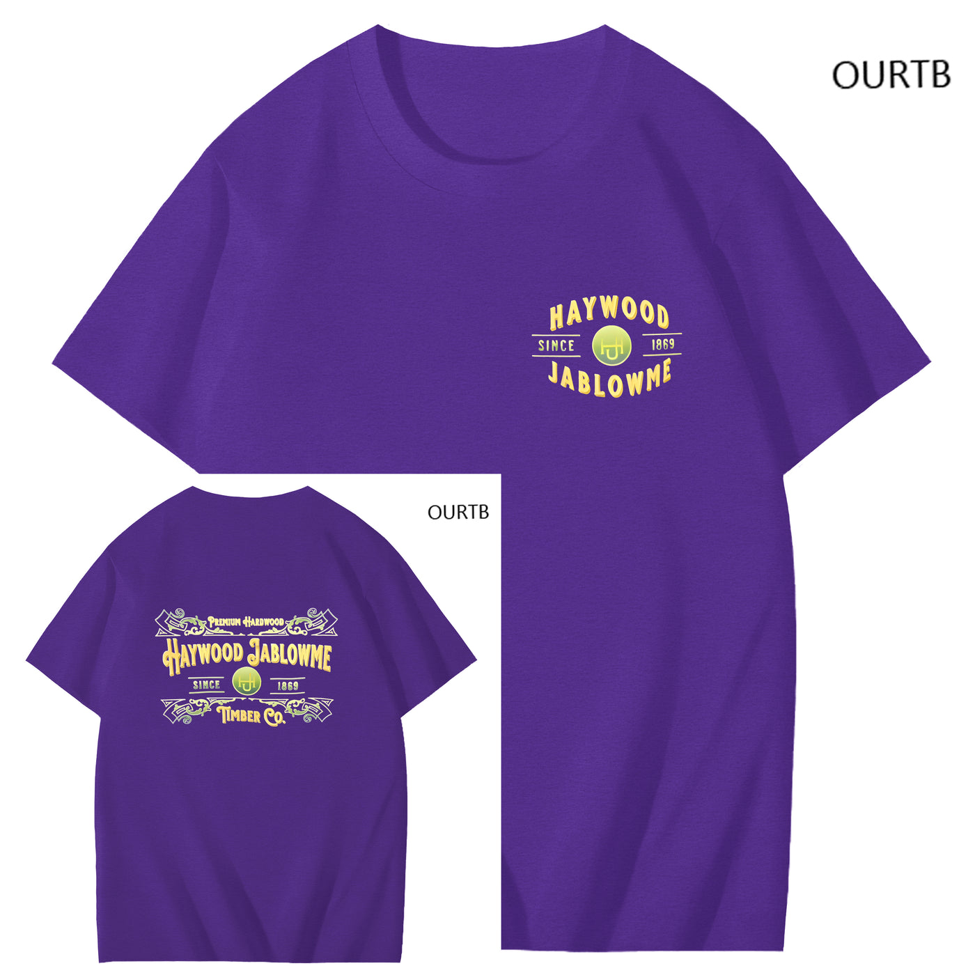 Haywood Since 1869 Jablowme Timber Co Art Pattern Print T-Shirt