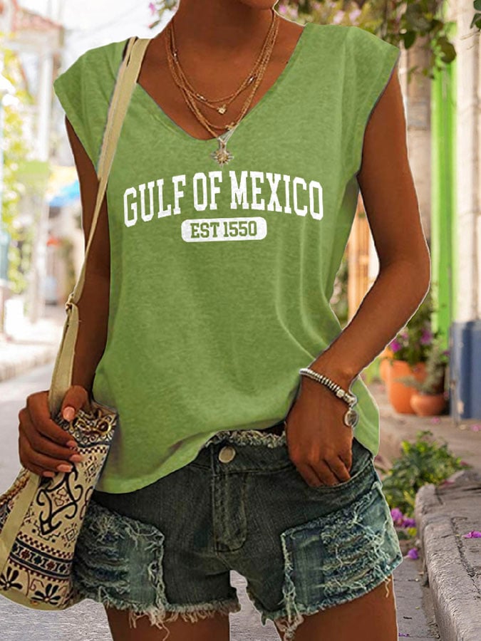Women's Gulf Of Mexico Print Tank Top