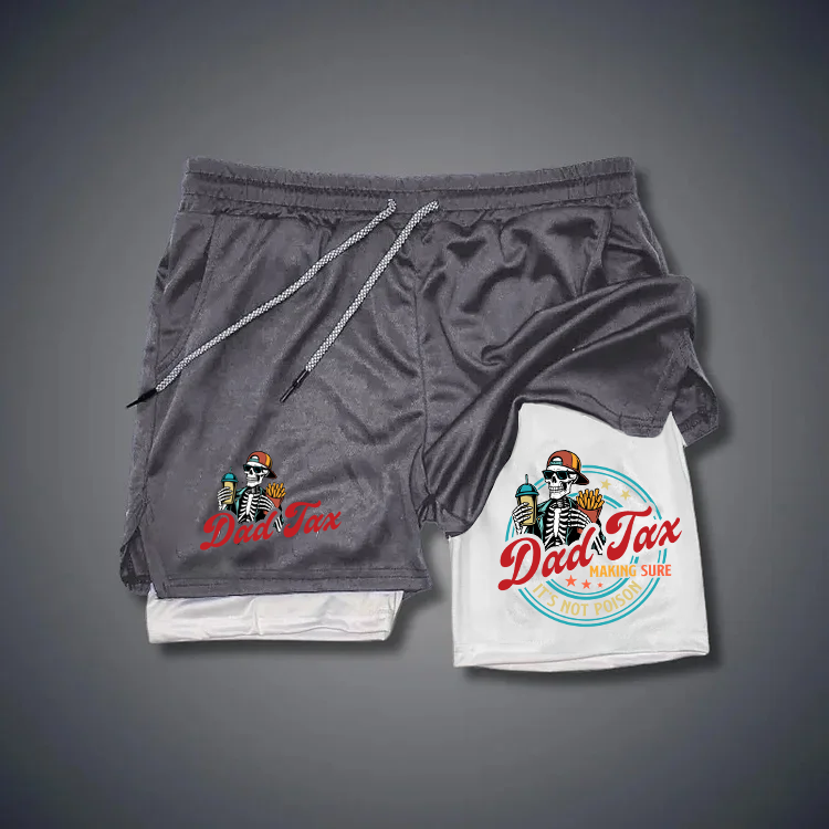 Dad Tax Pattern Print Shorts Pants