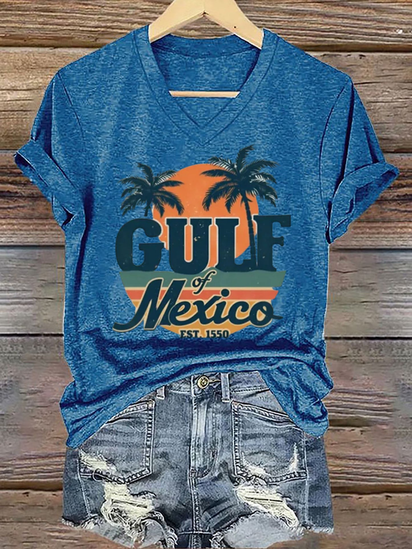 Women's Gulf of Mexico Printed Short-Sleeved T-Shirt