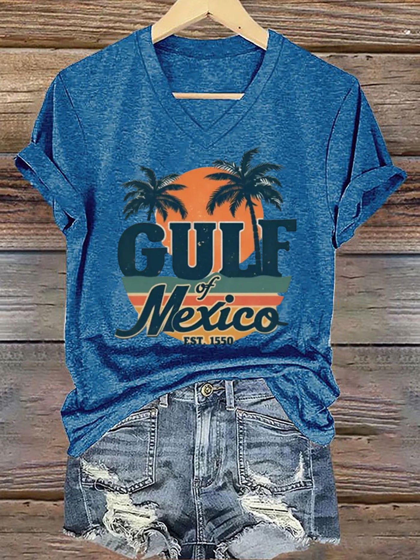 Women's Gulf of Mexico Printed Short-Sleeved T-Shirt
