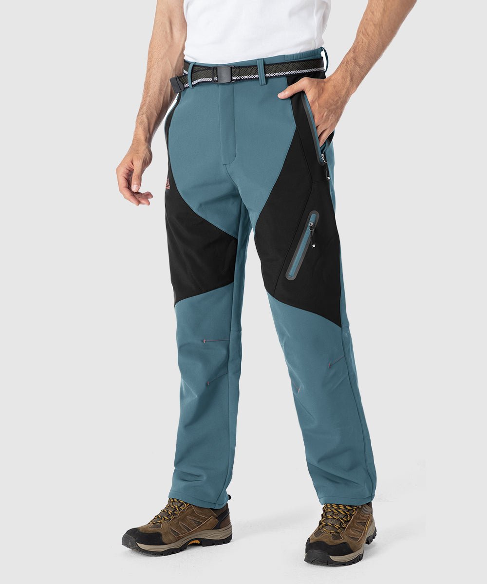 Men's Insulated Water Resistant Warm Fleece Lined Ski Pants