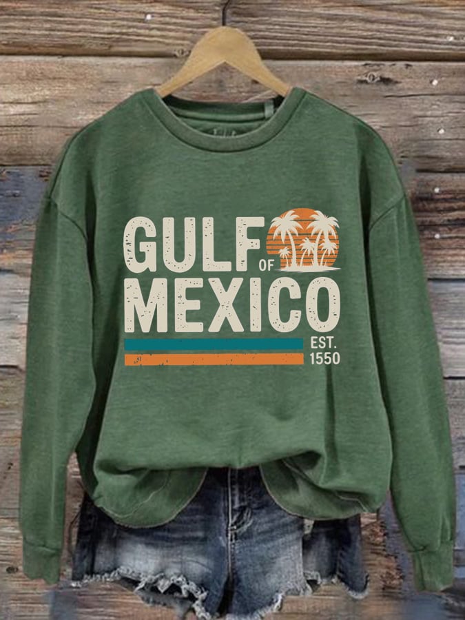 Women's Gulf Of Mexico Printed Sweatshirt