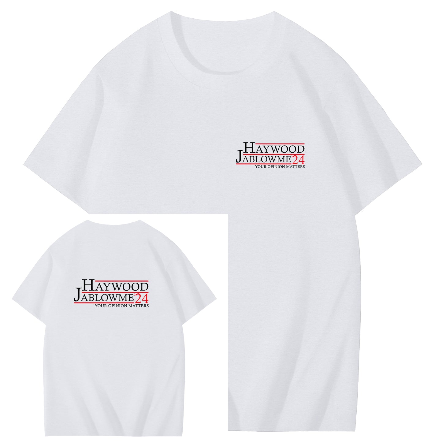 Haywood Jablowme'24 Your Opinion Matters Funny Adoult Art Pattern Print T-Shirt