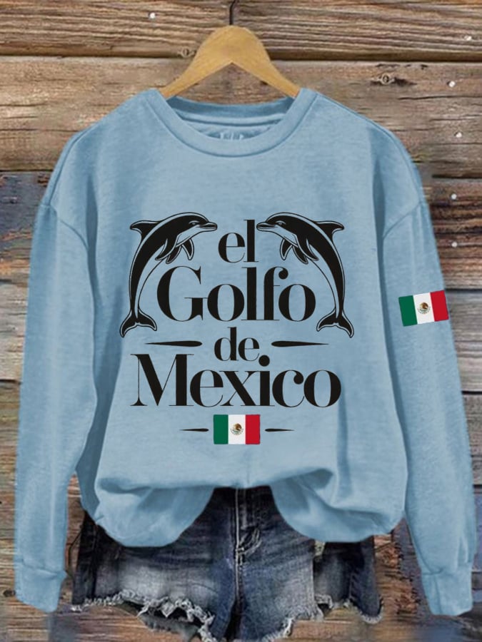 Women's Gulf Of Mexico Print Casual Sweatshirt