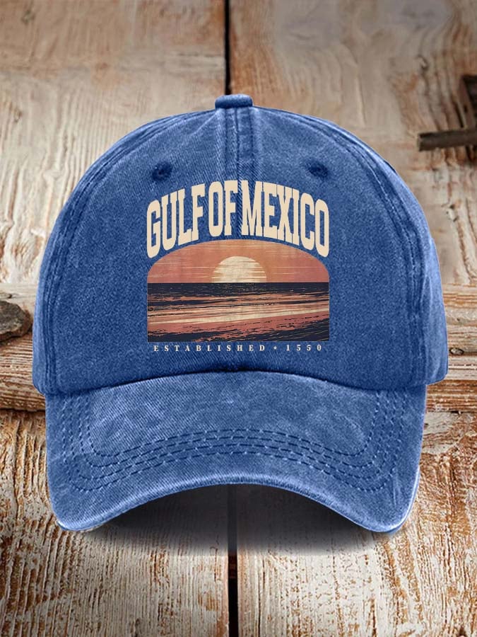 Gulf Of Mexico Print Baseball Cap
