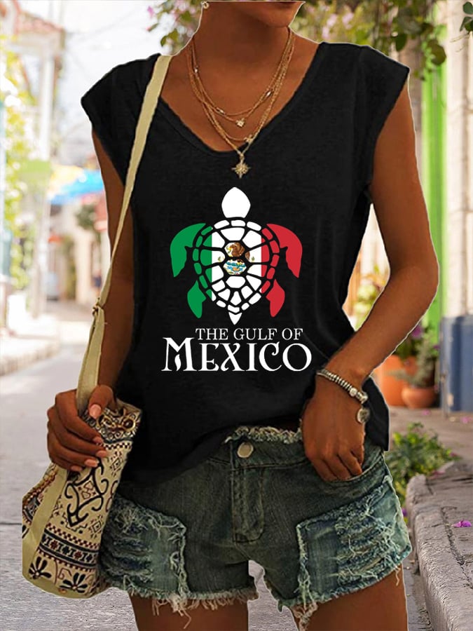 Women's Gulf of Mexico Print Tank Top