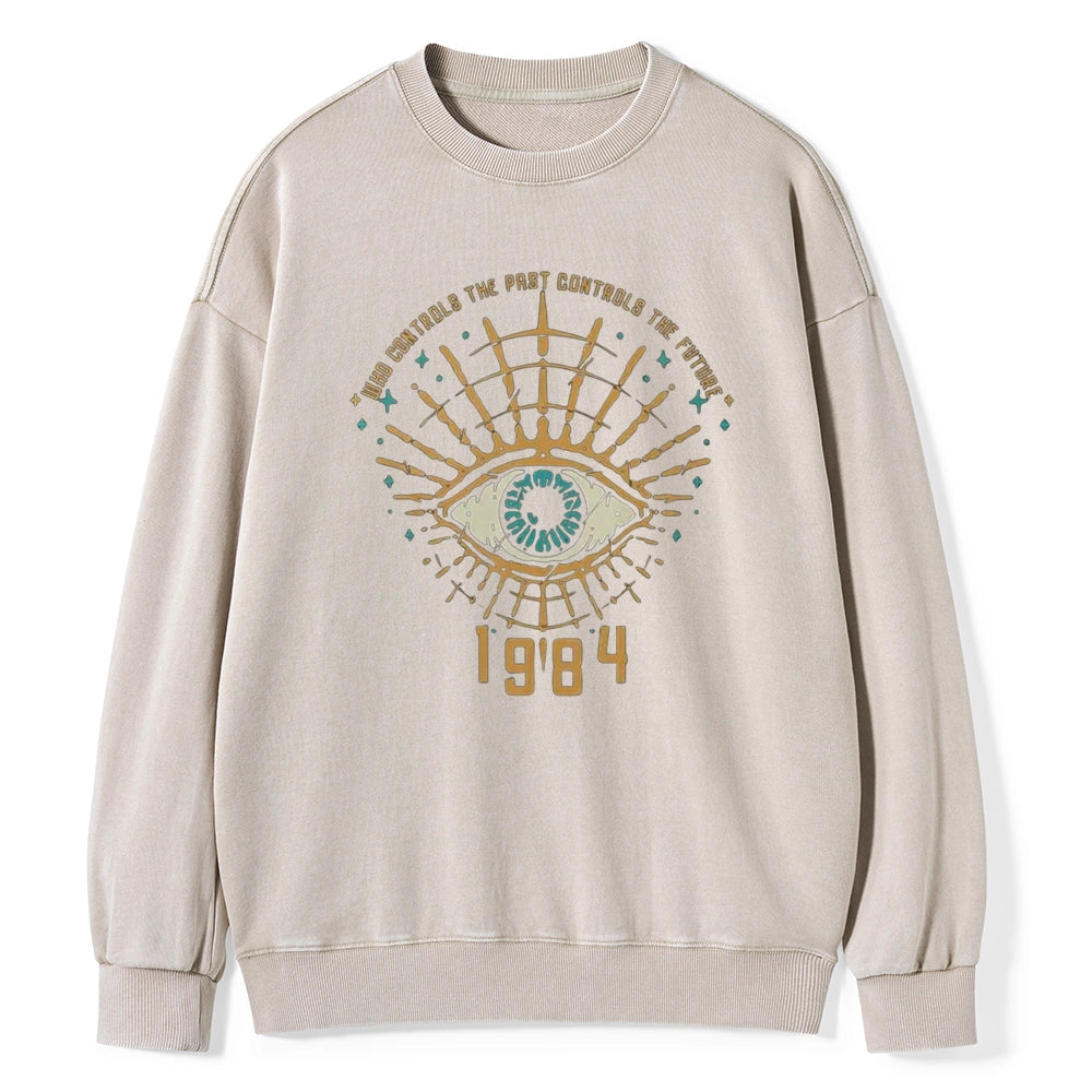 George Orwell 1984  Unisex Washed Sweatshirt
