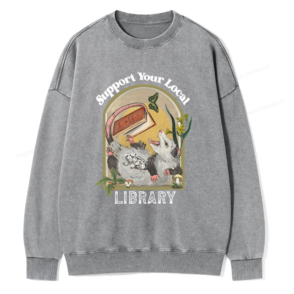 Library Readers Make Leaders Jersey Short Sleeve Tee  Unisex Washed Sweatshirt