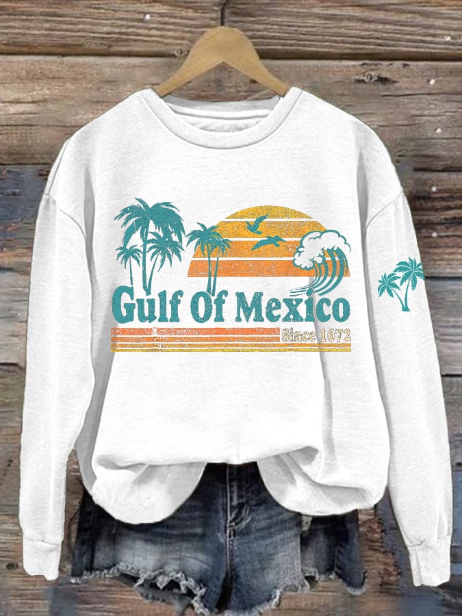 Women's Gulf Of Mexico Printed Sweatshirt