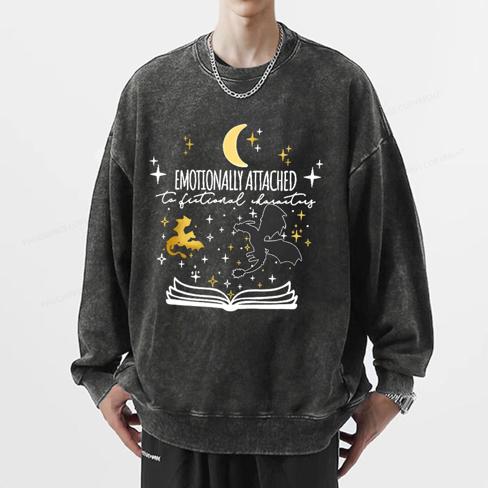 Fourth Wing Dragon Rider Unisex Washed Sweatshirt