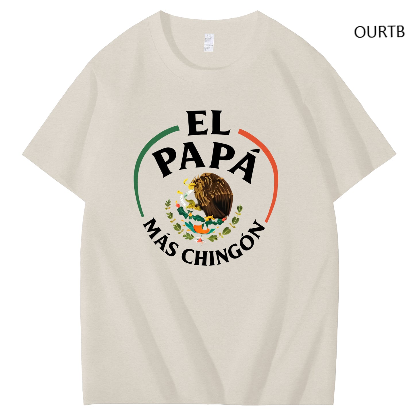 El Papa Mas Chingon Funny Art Pattern Print T-Shirt