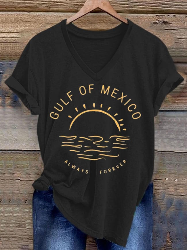 Women's Forever Gulf of Mexico Printed Short-Sleeved T-Shirt