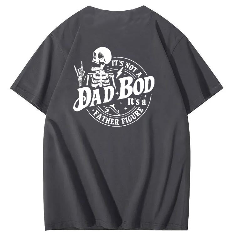 Dad Boo Pattern Print 100%Cotton T-Shirt
