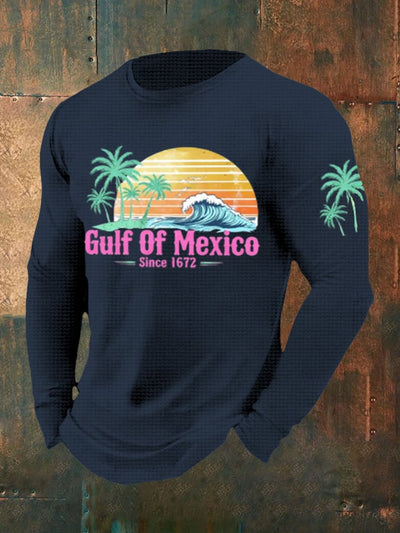 Men's Gulf of Mexico 1550 Print Long Sleeve Top