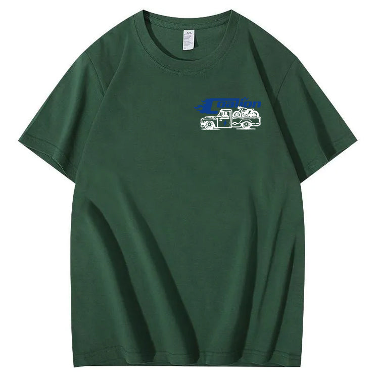 Dad's Garage Full Service If It's Broke We'll Fix It Printed Men's T-shirt
