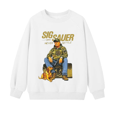 Women's Sic Sauer America Art Pattern Print Sweatshirt