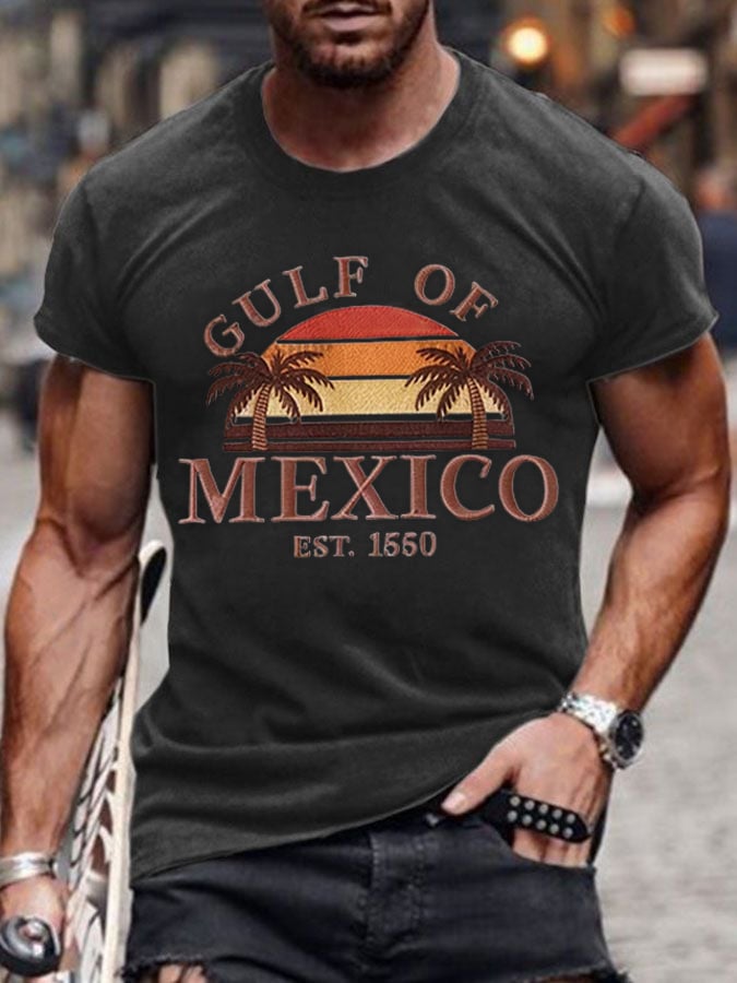 Men's Gulf of Mexico 1550 Print Short Sleeve T-shirt