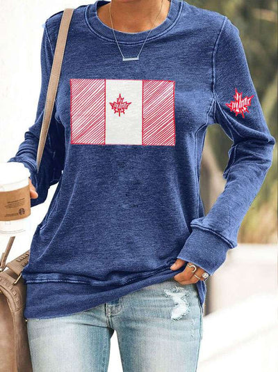 Women's Canada Travel Printed Sweatshirt