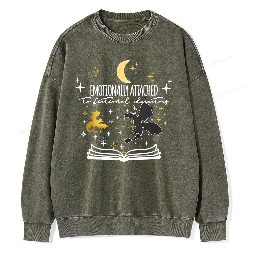 Fourth Wing Dragon Rider Unisex Washed Sweatshirt