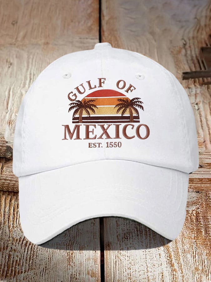 Unisex Gulf of Mexico 1550 Print Baseball Cap