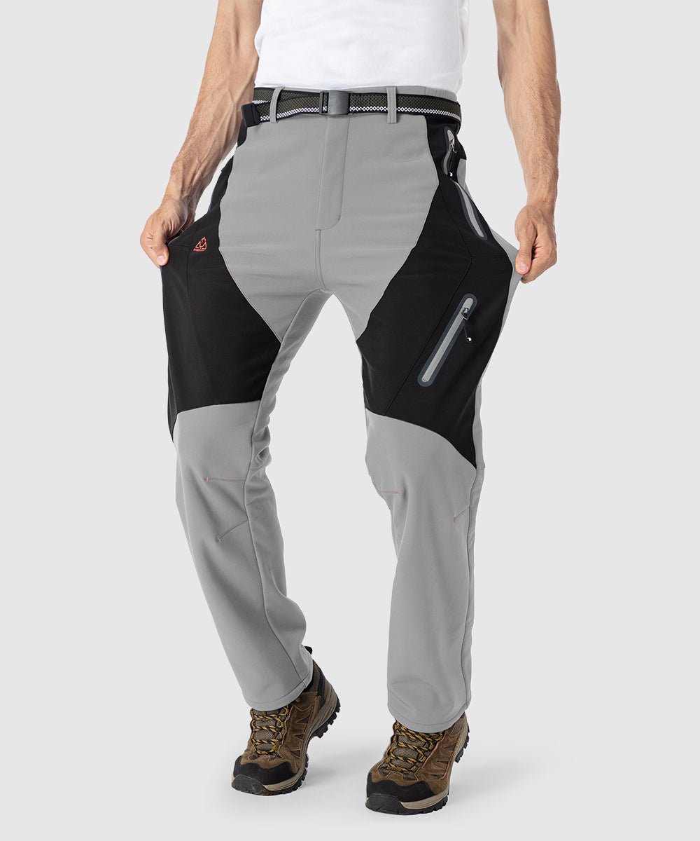 Men's Insulated Water Resistant Warm Fleece Lined Ski Pants