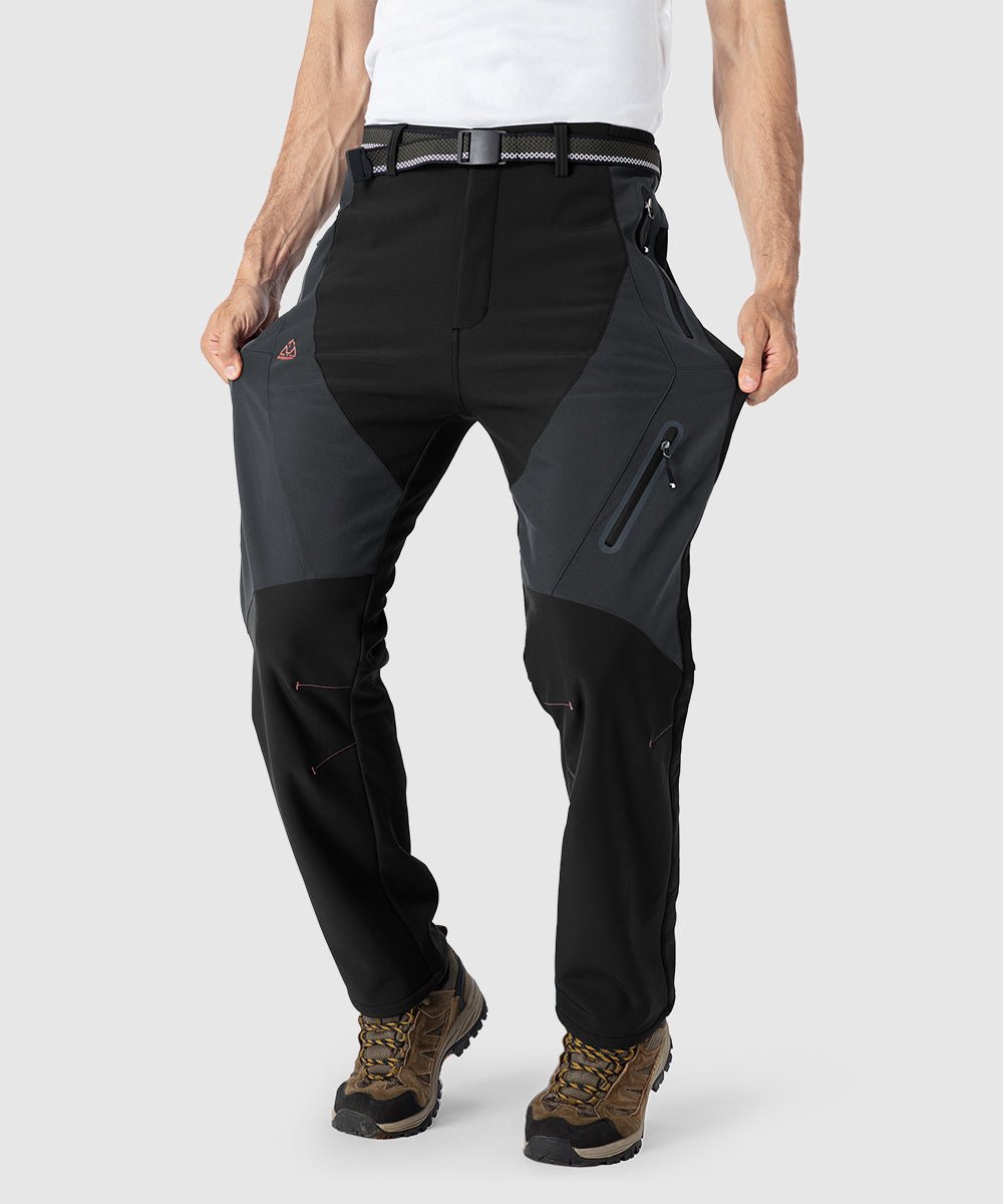 Men's Insulated Water Resistant Warm Fleece Lined Ski Pants