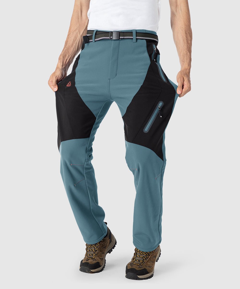 Men's Insulated Water Resistant Warm Fleece Lined Ski Pants