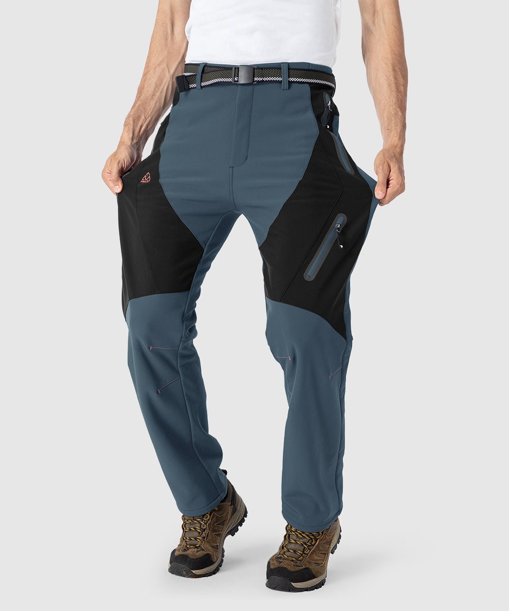 Men's Insulated Water Resistant Warm Fleece Lined Ski Pants