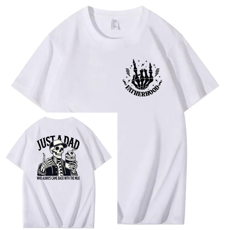 Just A Dad Who Always Came Back With The Milk T-Shirt