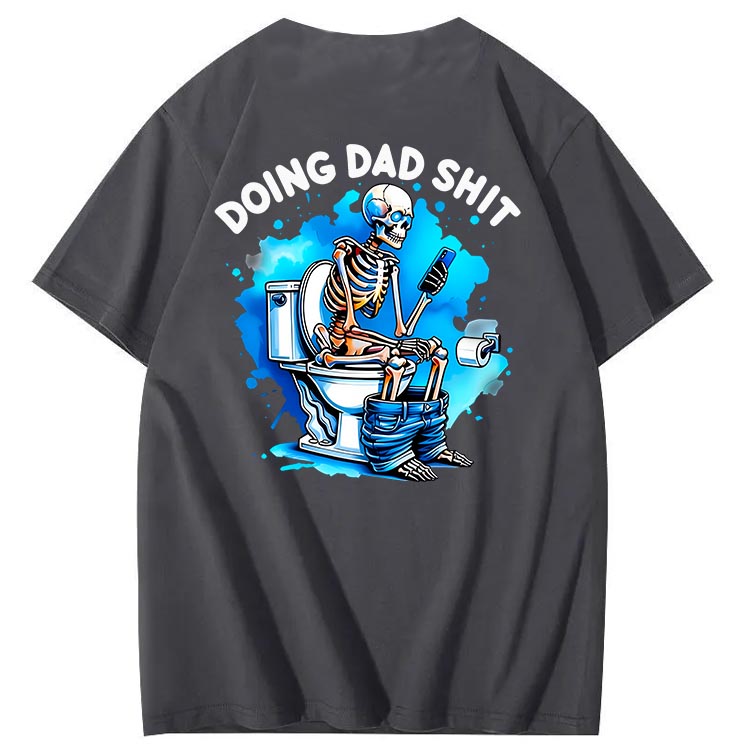 Doing Dad Shit Art Pattern Print T-Shirt
