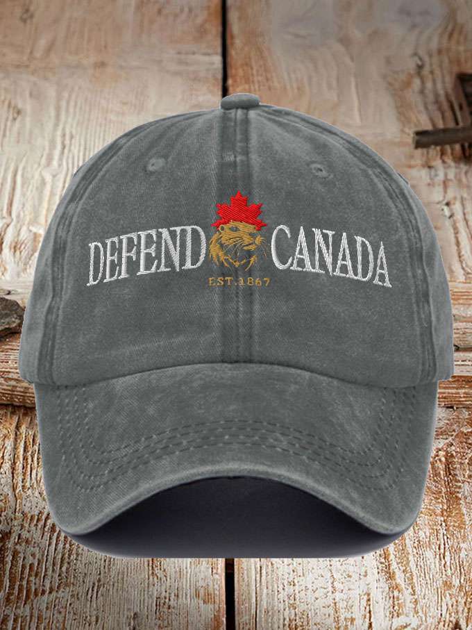 Unisex Defend Canada Beaver Printed Hat