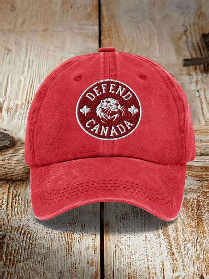 Unisex Defend Canada Beaver Printed Hat