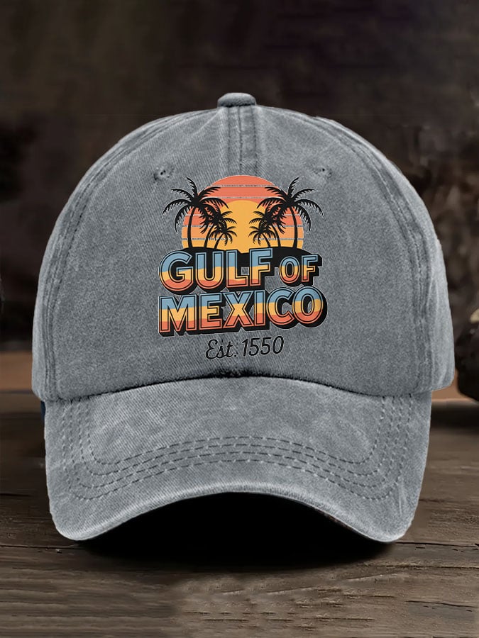 Gulf Of Mexico Printed Baseball Cap