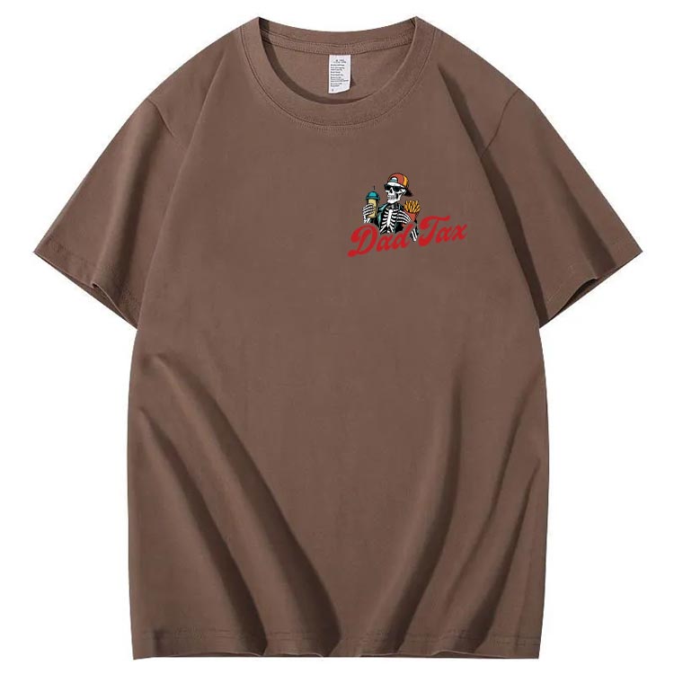 Dad Tax Pattern Print Cotton T-Shirt