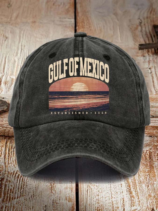 Gulf Of Mexico Print Baseball Cap