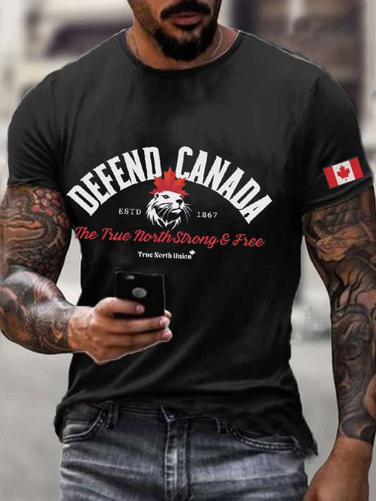 Men's Defend Canada Beaver Printed T-Shirt