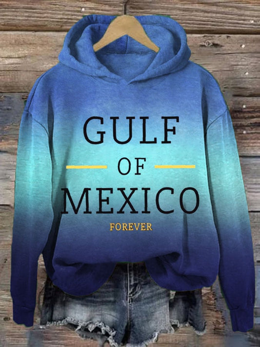 Women's Forever Gulf of Mexico Print Casual Sweatshirt